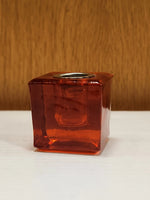 Glass Chakra Chime Candle Holder
