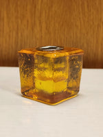 Glass Chakra Chime Candle Holder