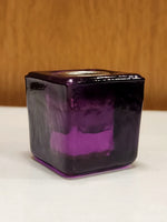 Glass Chakra Chime Candle Holder