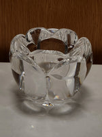 Glass Flower Votive Holder