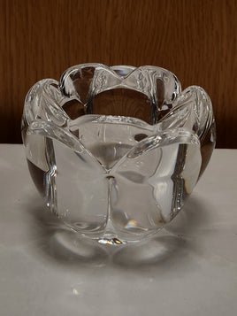 Glass Flower Votive Holder