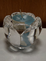 Glass Flower Votive Holder