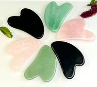 Crystal Gua Sha Facial Massage Heart