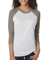 Next Level 6051 - Unisex Triblend 3/4-Sleeve Raglan