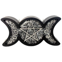 Intention/Ritual Candle - Triple Moon Pentacle
