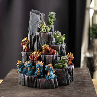 Mini 12PC Dragons on Rock Mountain Set