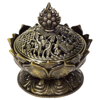 Metal Lotus Cone Incense Burner