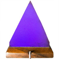 Pyramid Shaped Color Changing USB Salt Lamp - 4" avg.