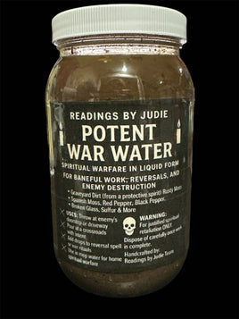 Powerful War Water Curse Jar for Hexing Enemies