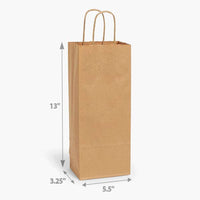Brown Kraft Paper Retail Shopping Bags