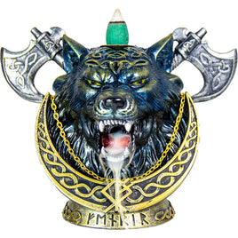 Polyresin Backflow Incense Burner - Fenrir