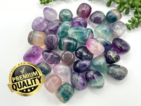 Rainbow Fluorite Tumbled Stones 22-25mm PREMIUM QUALITY