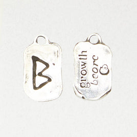 Runestone Pewter Pendant Necklace - BEORC - Growth