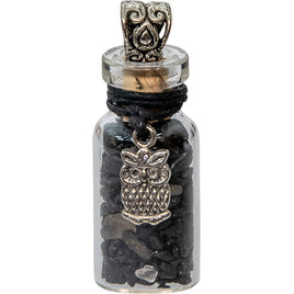 Vision ~ Black Tourmaline Chips w/ Owl