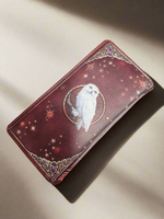 White Owl Wing Embossed Wallet (Purse)