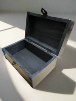 Black Triple Moon with Pentacle Wooden Box