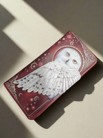 White Owl Wing Embossed Wallet (Purse)