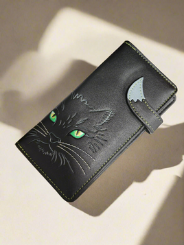 Lucky Cat Embossed Wallet (Purse)