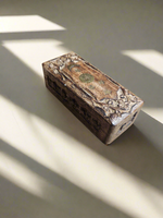 Small Carved Floral Wooden Box with Statement Carving