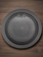Cast Iron Plate with Pentacle Moon