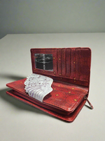 White Owl Wing Embossed Wallet (Purse)