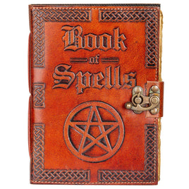 Book of Spells Leather Journal Book