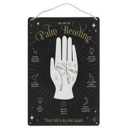 14187 Palm Reading Metal Hanging Sign C/48