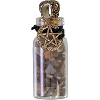 Protection ~ Black Moonstone Chips w/ Pentacle