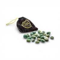Jade Gemstone Rune Sets With Velvet Bag