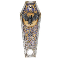 15406 Gothic Vampire Bat Coffin Incense Burner