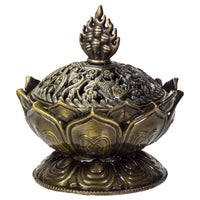 Metal Lotus Cone Incense Burner