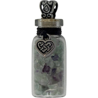 Eternal Love ~ Fluorite Chips w/ Celtic Heart Spell Jar