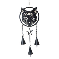 Alchemy Gothic Metal Hanging Decoration Celestial Cat