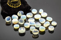 Opalite Gemstone Rune Sets With Velvet Bag