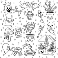 Creepy Cute Goth Coloring Book