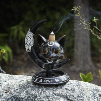 Black Cat Backflow Incense Burner