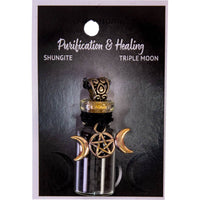 Purification & Healing ~ Shungite Chips w/ Triple Moon