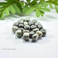 Green Hair Jasper Tumbled 20-30mm 1KG/2lbs