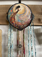 Charmed Mystical Artist 4" Tambourine and Ribbon Wall Accent