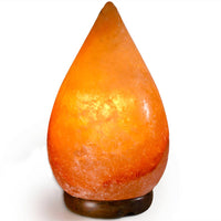 Tear Drop Shaped Salt Lamp  - 8" avg. - Cord, Bulb, Dimmer