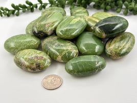 Tremolite Palm Stones ~ Pillow Shape