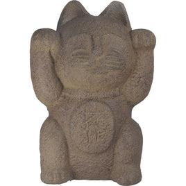 Volcanic Stone Statue - Maneki Neko