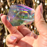 Tanzine Aura Quartz Freeform