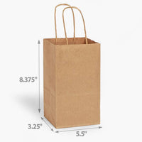Brown Kraft Paper Retail Shopping Bags