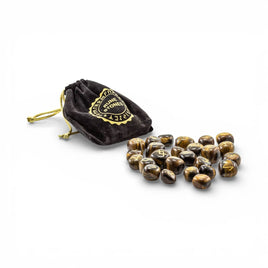 Tiger Eye Gemstone Rune Sets With Velvet Bag