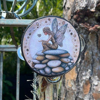 Stone Collection "Fairy Stones" Fairy 4" Tambourine Art