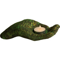 Volcanic Stone T-Light Holder - Offering Hand