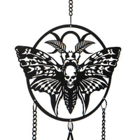 Alchemy Gothic Metal Hanging Decoration Death Head Moth