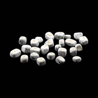 White Howlite Gemstone Rune Sets With Velvet Bag