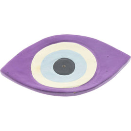 Wood Incense Holder - Evil Eye